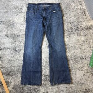 Banana Republic Mens Boot Fit Jeans W34 L32 Medium Wash Blue Denim Pants